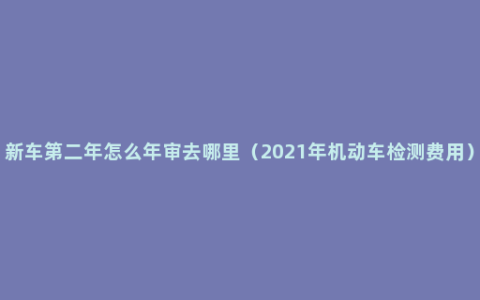 新车第二年怎么年审去哪里（2021年机动车检测费用）
